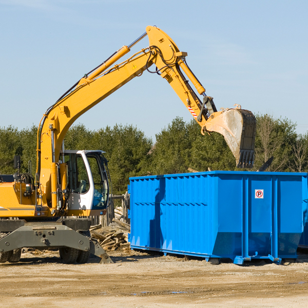 what size residential dumpster rentals are available in Early TX